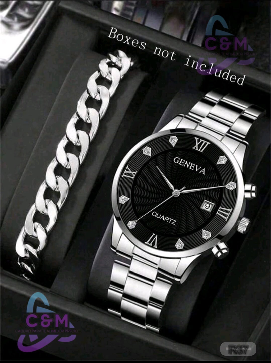 RELOJ PARA HOMBRE CON PULSERA DE ALIACION DE ZINC
